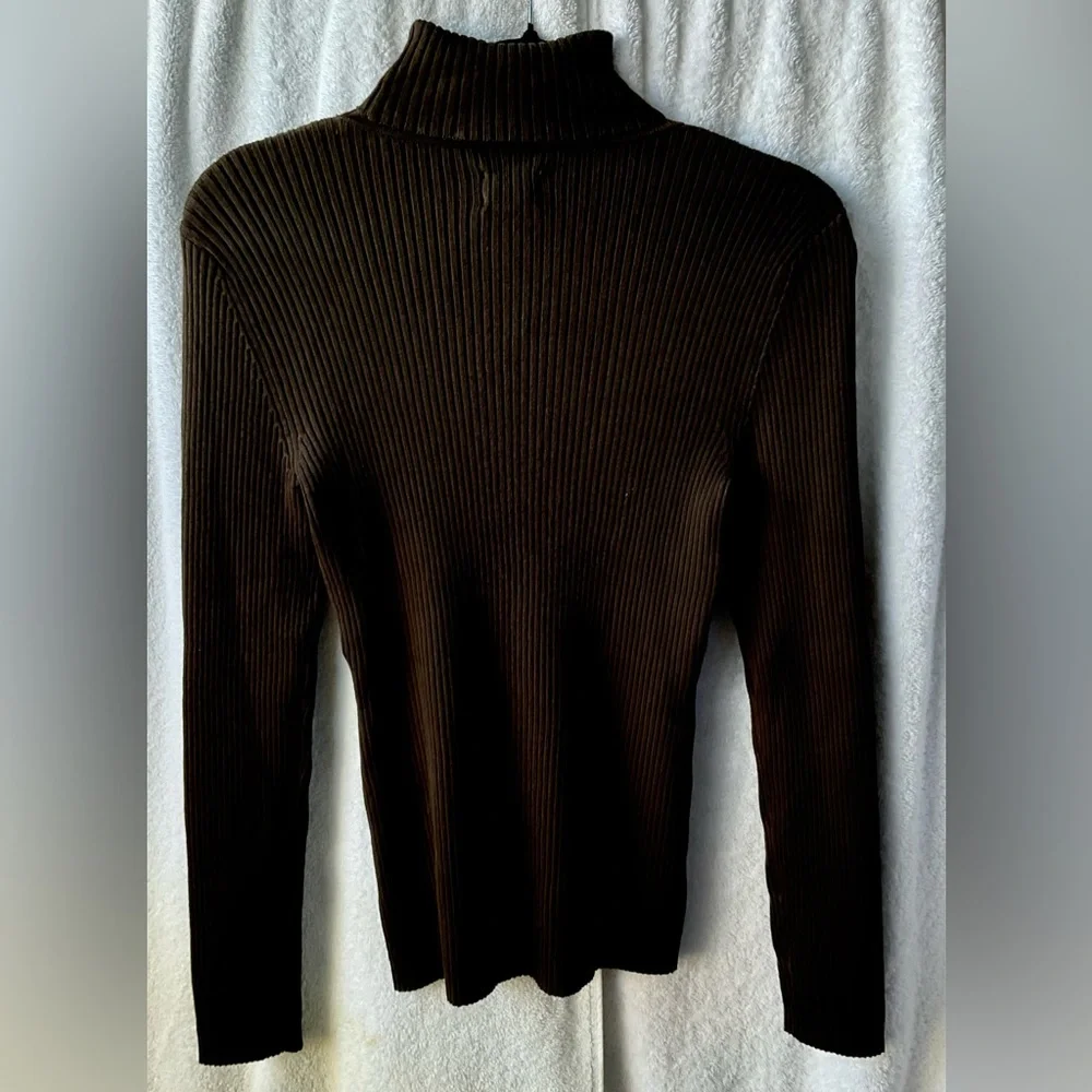 Chico's Chocolate Brown Turtleneck Sweater - Picture 5 of 11